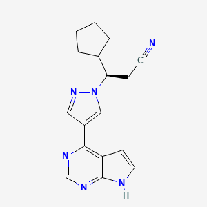 Chemical structure of Ruxolitinib