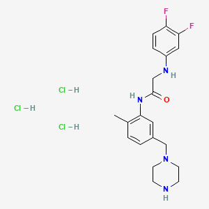 Chemical structure of GW791343 HCl