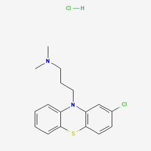 Chemical structure of Chlorpromazine HCl