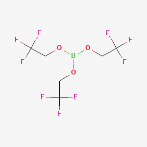 Chemical structure of tris(2,2,2-trifluoroethyl) borate