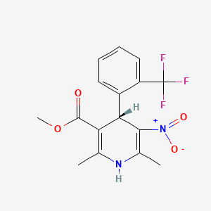 Chemical structure of (S)-(-)-Bay K 8644