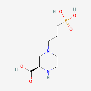 Chemical structure of (R)-CPP