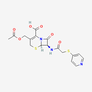 Chemical structure of Cefapirin