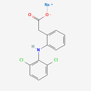 Chemical structure of Diclofenac Sodium