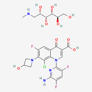 Chemical structure of Delafloxacin meglumine