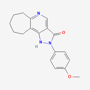 Chemical structure of CGS 20625