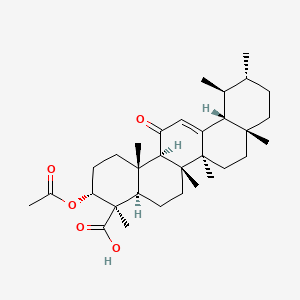Chemical structure of 3-acetyl-11-keto-β-Boswellic Acid