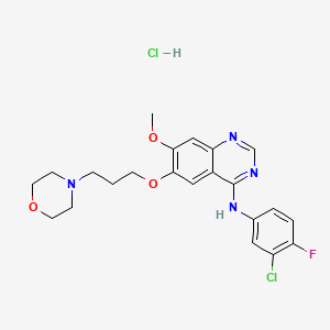 Chemical structure of Gefitinib hydrochloride