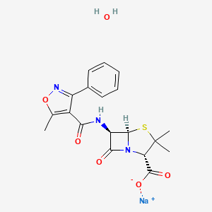 Chemical structure of Oxacillin Sodium