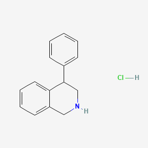 Chemical structure of 4-Phenyl-1,2,3,4-tetrahydroisoquinoline hydrochloride