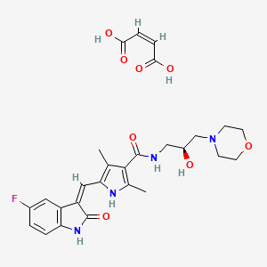 Chemical structure of SU14813 maleate