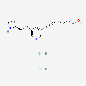 Chemical structure of Sazetidine A dihydrochloride