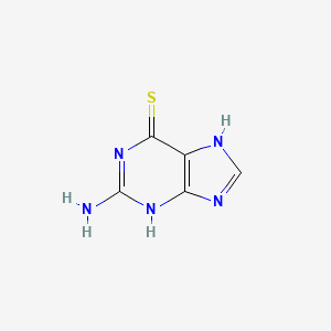 Chemical structure of Thioguanine