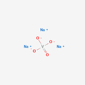Chemical structure of Sodium Orthovanadate
