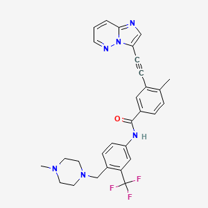 Chemical structure of Ponatinib