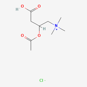 Chemical structure of (±)-Acetylcarnitine chloride