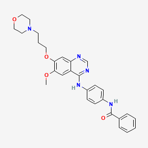 Chemical structure of ZM 447439