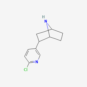 Chemical structure of (±)-Epibatidine