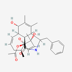 Chemical structure of Cytochalasin C