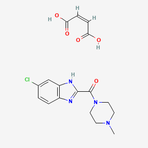 Chemical structure of JNJ 10191584 maleate