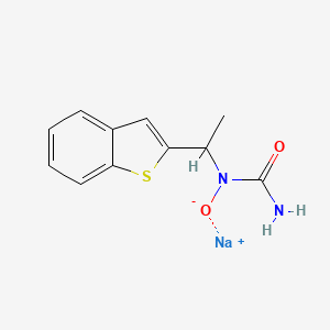 Chemical structure of Zileuton sodium