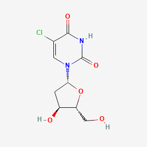 Chemical structure of 5-Chloro-2'-deoxyuridine