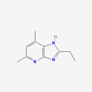 Chemical structure of 2,6-Dimethyl-8-ethyl-1-deazapurine