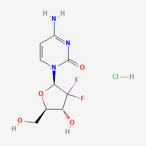 Chemical structure of Gemcitabine HCl