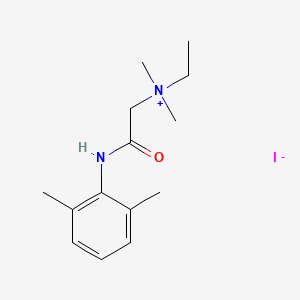 Chemical structure of N-Methyllidocaine iodide