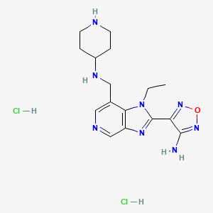Chemical structure of SB 747651A dihydrochloride