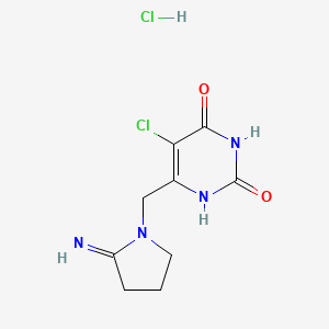 Chemical structure of Tipiracil hydrochloride