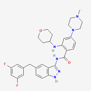 Chemical structure of Entrectinib