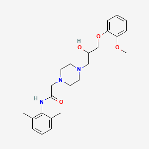 Chemical structure of Ranolazine