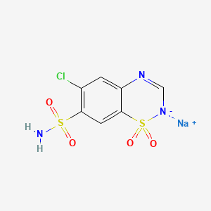Chemical structure of Chlorothiazide Sodium