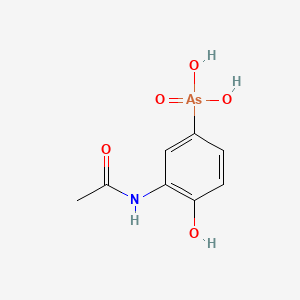 Chemical structure of Acetarsol
