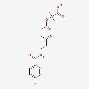 Chemical structure of Bezafibrate