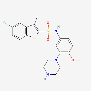 Chemical structure of SB271046