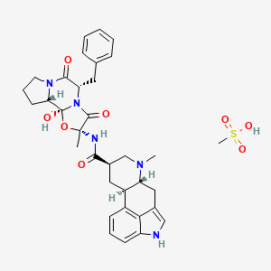 Chemical structure of Dihydroergotamine mesylate