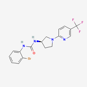 Chemical structure of SB705498