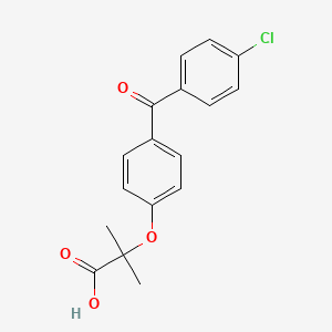 Chemical structure of Fenofibric acid