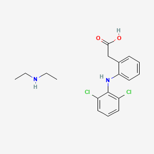 Chemical structure of Diclofenac Diethylamine