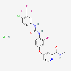 Chemical structure of Regorafenib hydrochloride