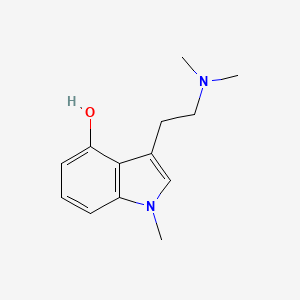 Chemical structure of 1-Methylpsilocin