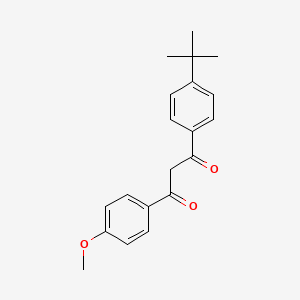 Chemical structure of Avobenzone