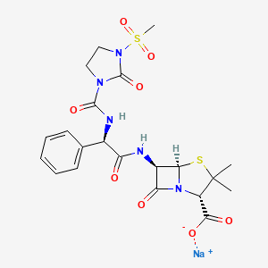 Chemical structure of Mezlocillin Sodium