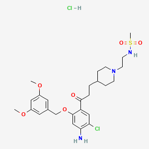 Chemical structure of RS 39604 hydrochloride