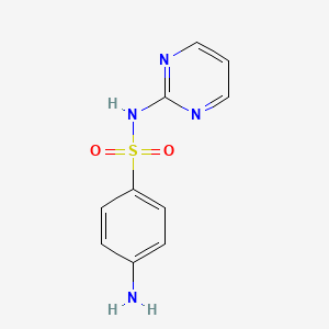 Chemical structure of Sulfadiazine