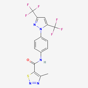 Chemical structure of YM 58483