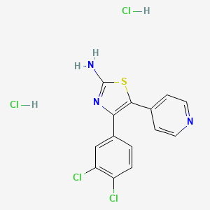 Chemical structure of CGH 2466 dihydrochloride