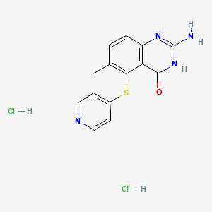Chemical structure of Nolatrexed (AG-337)